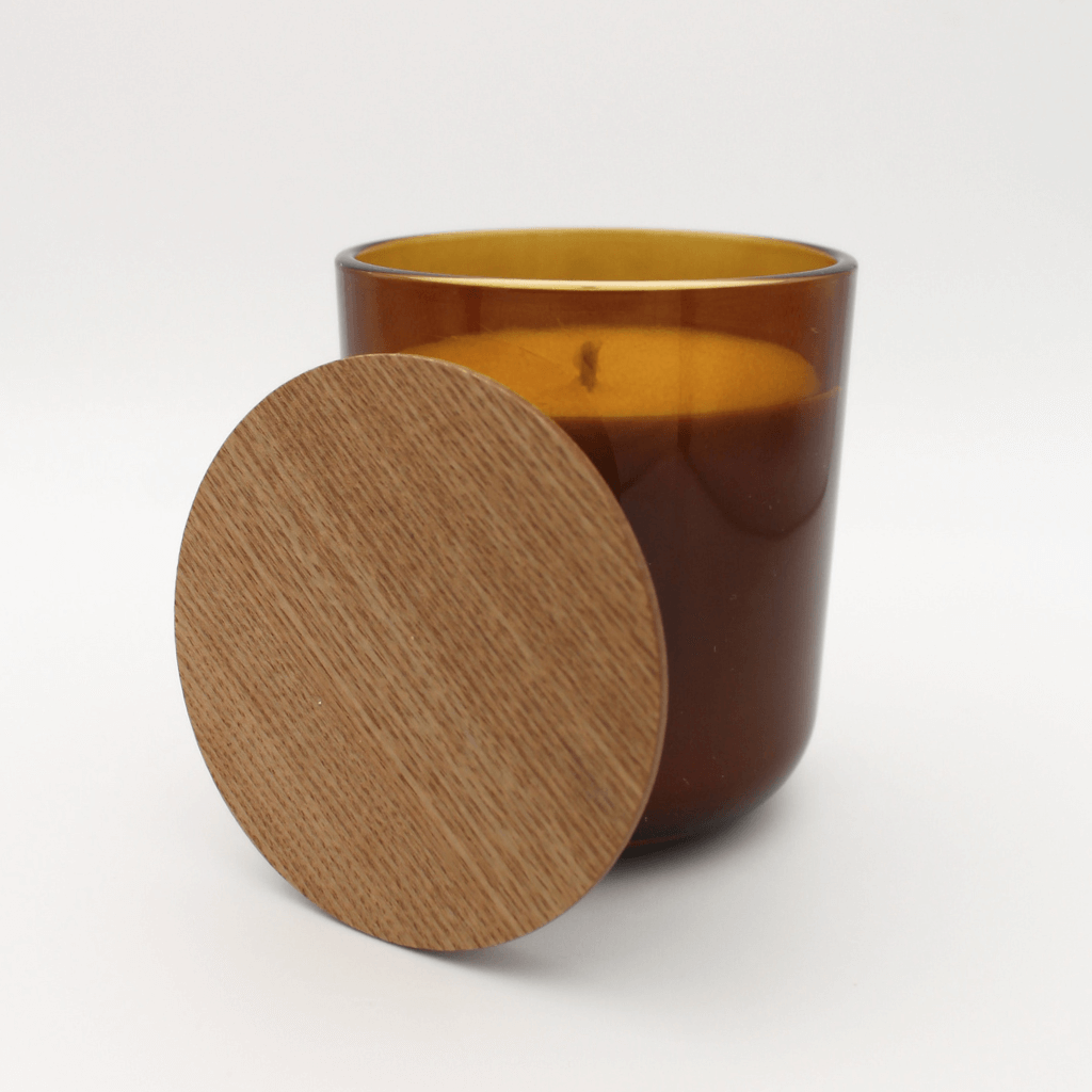 Scented candle - Apple & Cinnamon - Amber - 6 oz