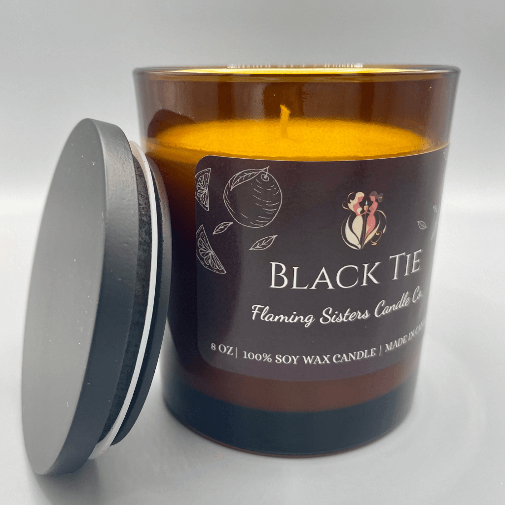 Scented Candle - Black Tie - 8 oz
